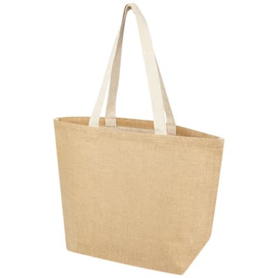 Custom Branded Juta 300 g/m² jute tote bag 12L