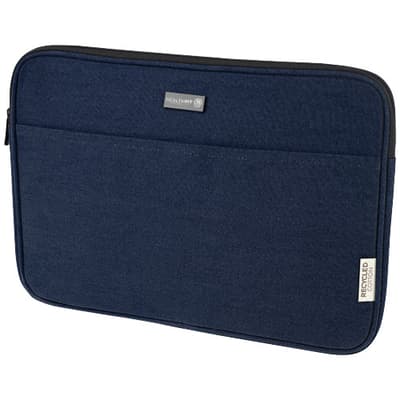 Branded Joey 14" GRS recycled canvas laptop sleeve 2L