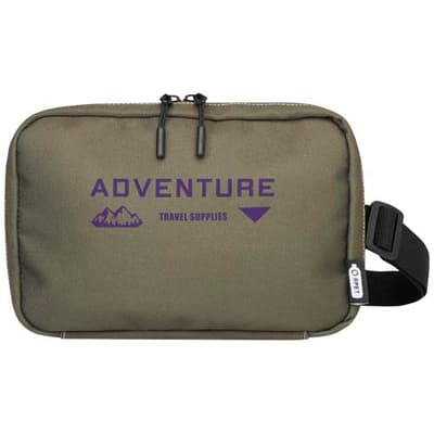 Custom Branded Roam GRS recycled modular toiletry bag