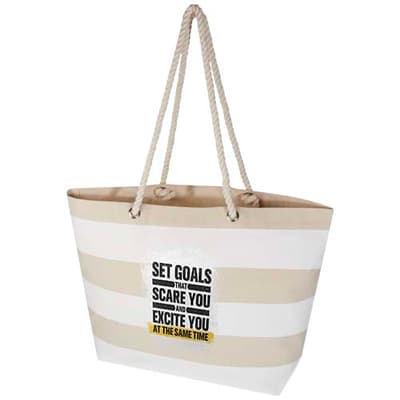 Custom Branded Florida 270 g/m² GRS recycled beach tote bag 18L