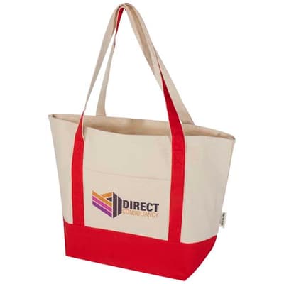 Custom Branded Sam 320 g/m² GRS recycled cotton tote bag