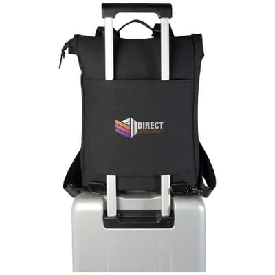Custom Branded Turner 15.6" GRS recycled roll-top laptop backpack 12L