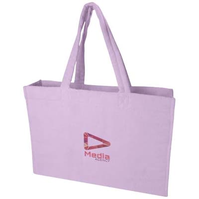 Custom Branded Siam GRS recycled terry beach tote bag 13L
