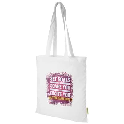 Custom Branded Odisha 140 g/m² OCS organic tote bag 7L 