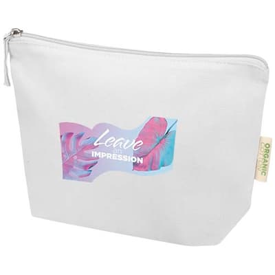 Custom Branded Odisha 180 g/m² OCS organic toiletry bag 1L 