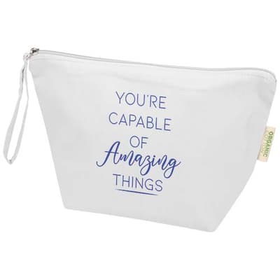 Custom Branded Odisha 180 g/m² OCS organic large accessory pouch 3L 