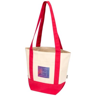 Custom Branded Sam 320 g/m² GRS recycled mini cotton tote bag