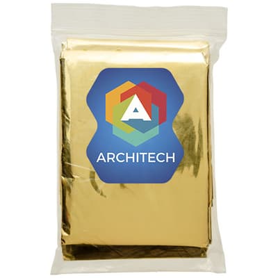 Promotional Frederik 2-function emergency blanket