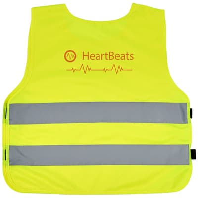 Custom Branded RFX™ Odile XXS safety vest with hook&loop for kids age 3-6