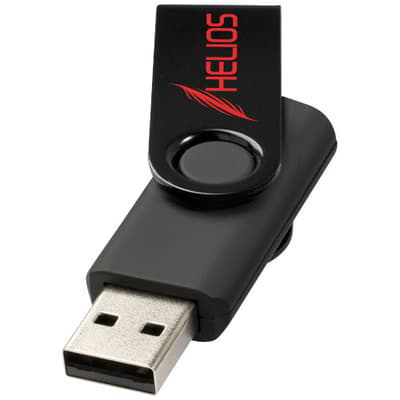 Branded Rotate-metallic 4GB USB flash drive