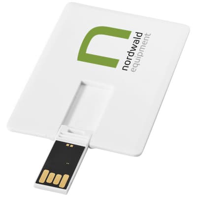 Branded Slim card-shaped 2GB USB flash drive