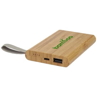 Branded Tulda 5000 mAh bamboo power bank
