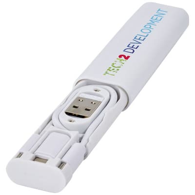 Branded Whiz recycled plastic modular charging cable