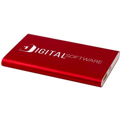 Branded Pep 4000 mAh Type-C recycled aluminium power bank 
