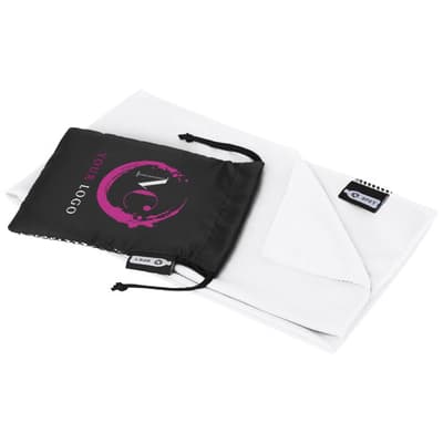 Branded Raquel cooling towel made from recycled PET 80x30 cm