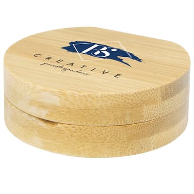 Promotional Afrodit bamboo pocket mirror