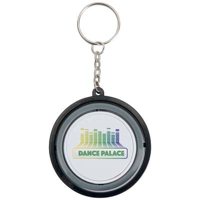 Branded Spinx recycled plastic gyroscope fidget keychain