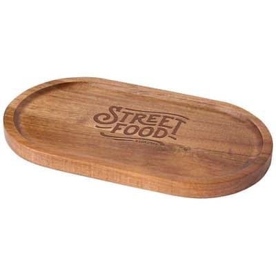 Promotional Edge acacia wood serving tray