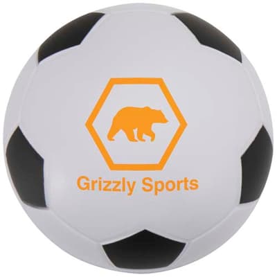 Promotional Zavi football-shaped stress reliever