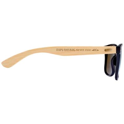 Custom Printed Hue sunglasses with bamboo temples