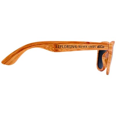 Custom Printed Mira wood-look sunglasses