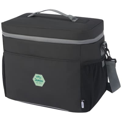 Custom Branded Aqua 20-can GRS recycled water resistant cooler bag 22L