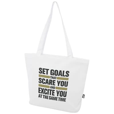 Custom Branded Panama GRS recycled zippered tote bag 20L