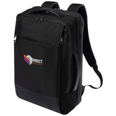 Custom Branded Expedition Pro 17" GRS recycled expandable laptop backpack 35L