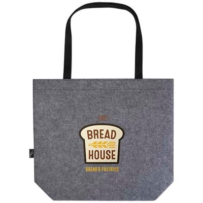 Custom Branded Felta GRS recycled felt gusset tote bag 20L