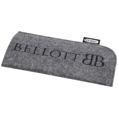 Custom Branded Felta GRS recycled pouch for glasses