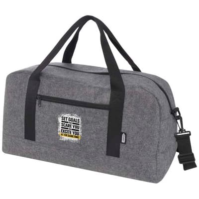 Custom Branded Felta GRS recycled duffel bag 35L