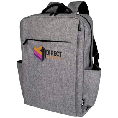 Custom Branded Libra 15” GRS recycled laptop backpack 15L