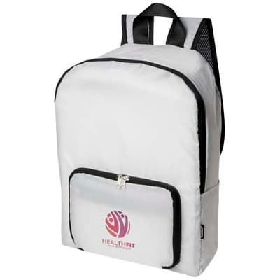 Custom Branded EcoFold RPET foldable backpack 15L
