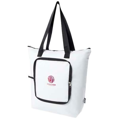 Custom Branded EcoFold RPET foldable tote cooler bag 15L