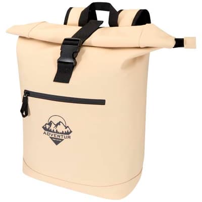 Custom Branded Resi Plus 15" GRS recycled roll-top backpack 18L