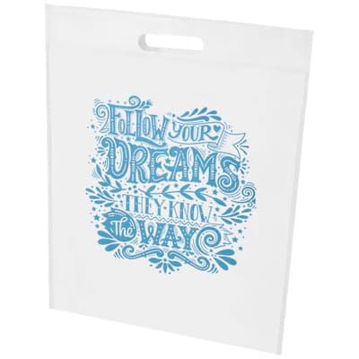 Custom Branded EcoSeal GRS recycled nonwoven tote bag 5L