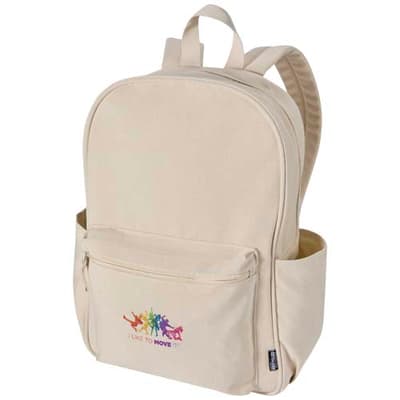 Custom Branded Recanvas 15.6” GRS recycled city backpack 16L