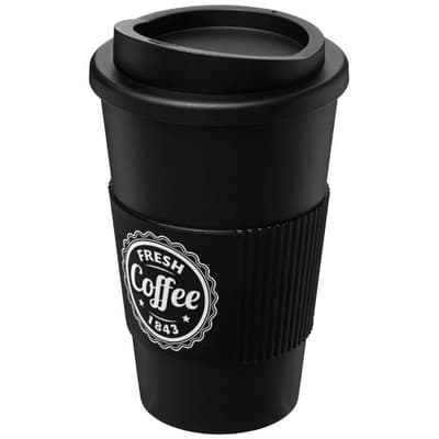 Custom Printed Americano® 350 ml insulated tumbler with grip
