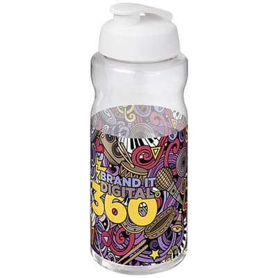 Custom Printed H2O Active® Big Base 1 litre flip lid sport bottle