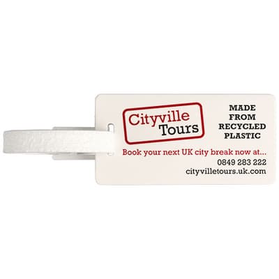 River recycled window luggage tag