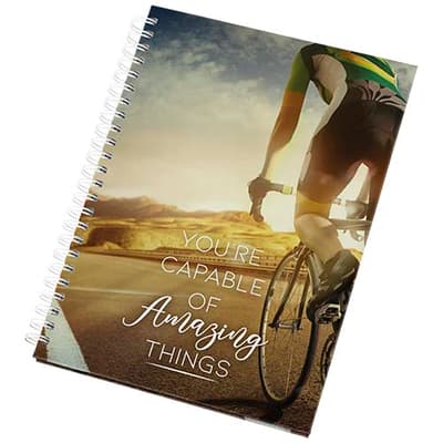 Promotional Desk-Mate® A5 hard cover undated diary