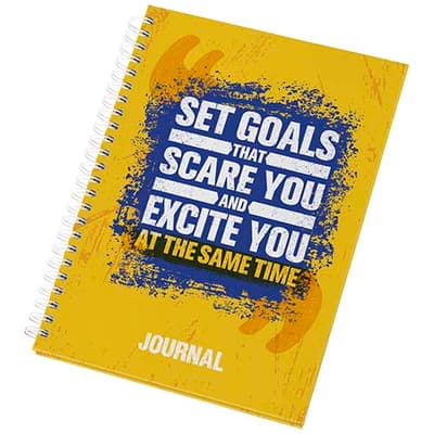 Promotional Desk-Mate® A5 hard cover journal