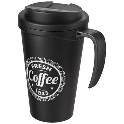 Custom Printed Americano® Grande 350 ml mug with spill-proof lid