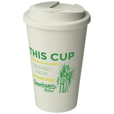 Custom Printed Americano® Renew 350 ml insulated tumbler with spill-proof lid