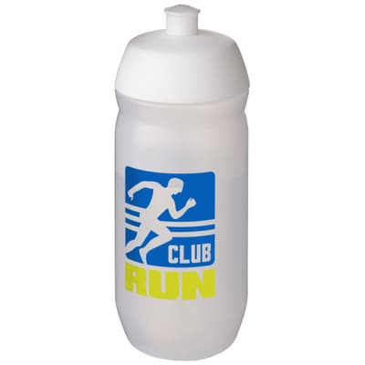 Custom Printed HydroFlex™ Clear 500 ml squeezy sport bottle
