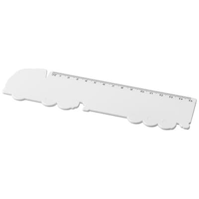 Promotional Tait 15 cm lorry-shaped recycled plastic ruler