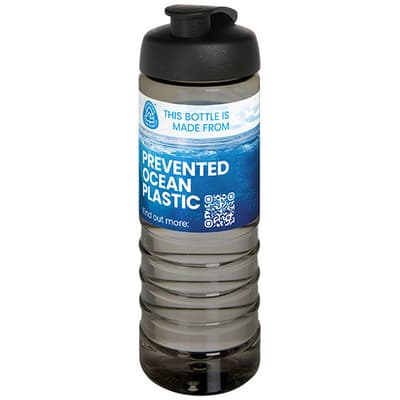 Custom Printed H2O Active® Eco Treble 750 ml flip lid sport bottle