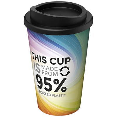 Custom Printed Brite-Americano® Recycled 350 ml insulated tumbler
