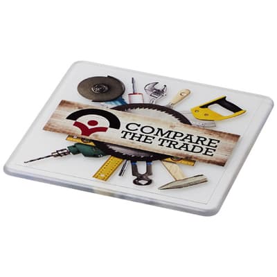 Custom Printed Renzo square plastic coaster