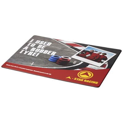 Branded Brite-Mat® mouse mat with tyre material